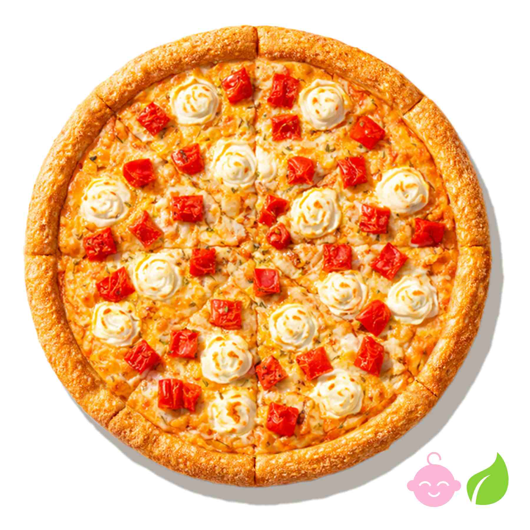 Маргарита Крем Чиз - Томаты, моцарелла, сливочный сыр, томатный соус, итальянские травы