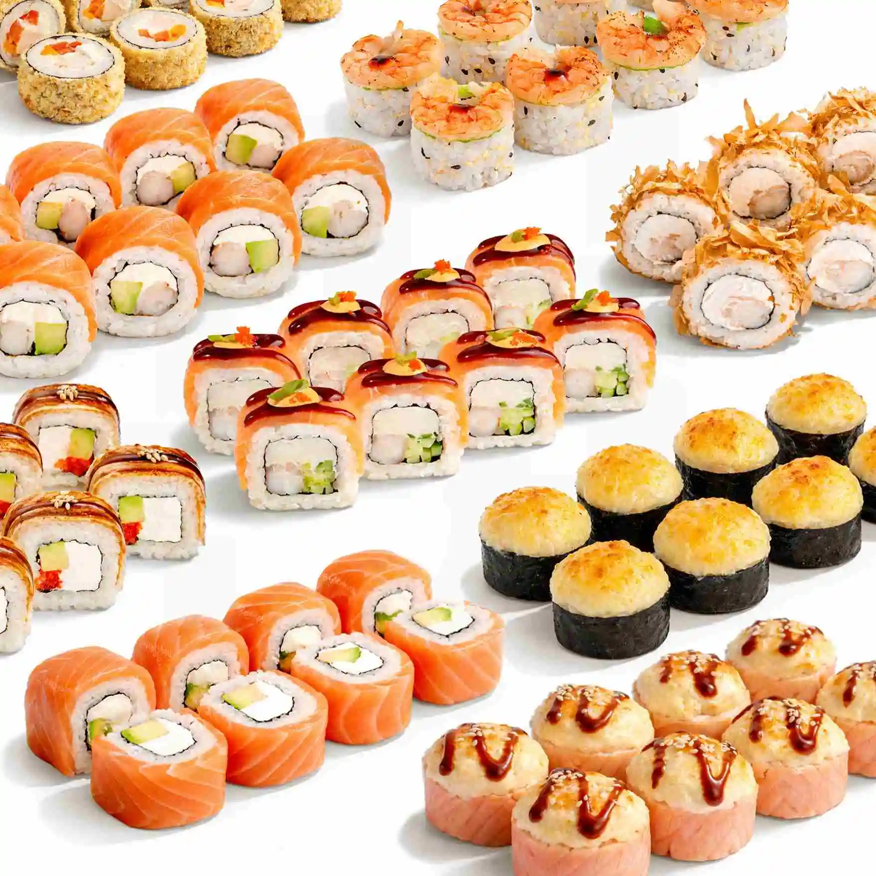 Большая вечеринка - Выгодное предложение для компании — 9 роллов на любой вкус! Роллы в комбо можно менять