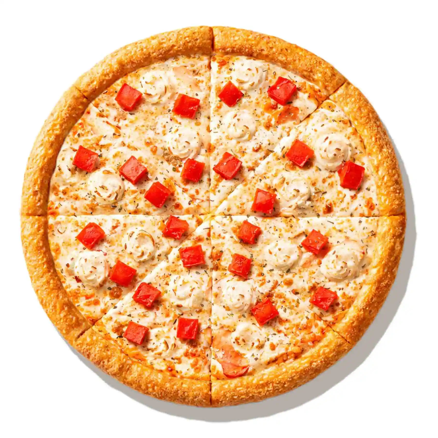 Цыпленок Крем Чиз - Цыпленок, моцарелла, томаты, соус ранч и сливочный сыр