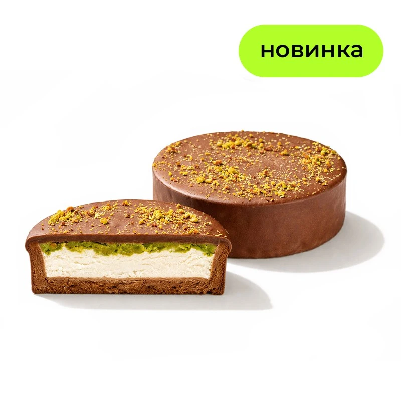 Дубайская тарталетка - Песочная тарталетка с нежным творожным кремом, хрустящим катаифи с фисташкой и слоем шоколада. Настоящая восточная сказка