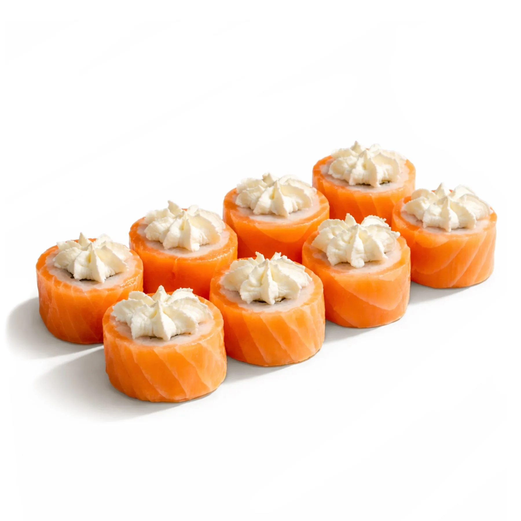 Ролл Двойная Филадельфия - Классическая Филадельфия с порцией лосося внутри и шапочкой из сливочного сыра