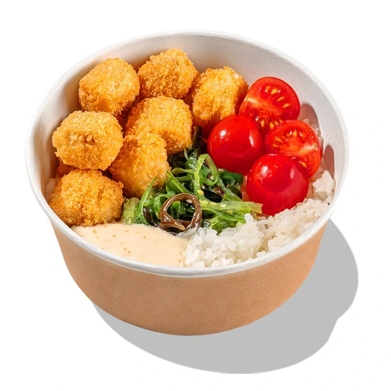 Боул Тофу Кацу - Обжаренные во фритюре кусочки тофу с рисом, томатами черри, водорослями чука ти ореховым соусом.
