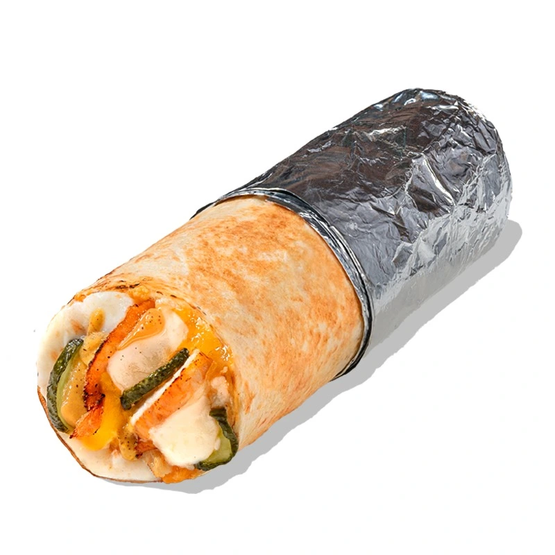 Чикен Хот Дог - Горячая закуска с цыпленком, моцареллой, сыром чеддер, маринованными огурчиками и горчичным соусом в тонкой пшеничной лепешке