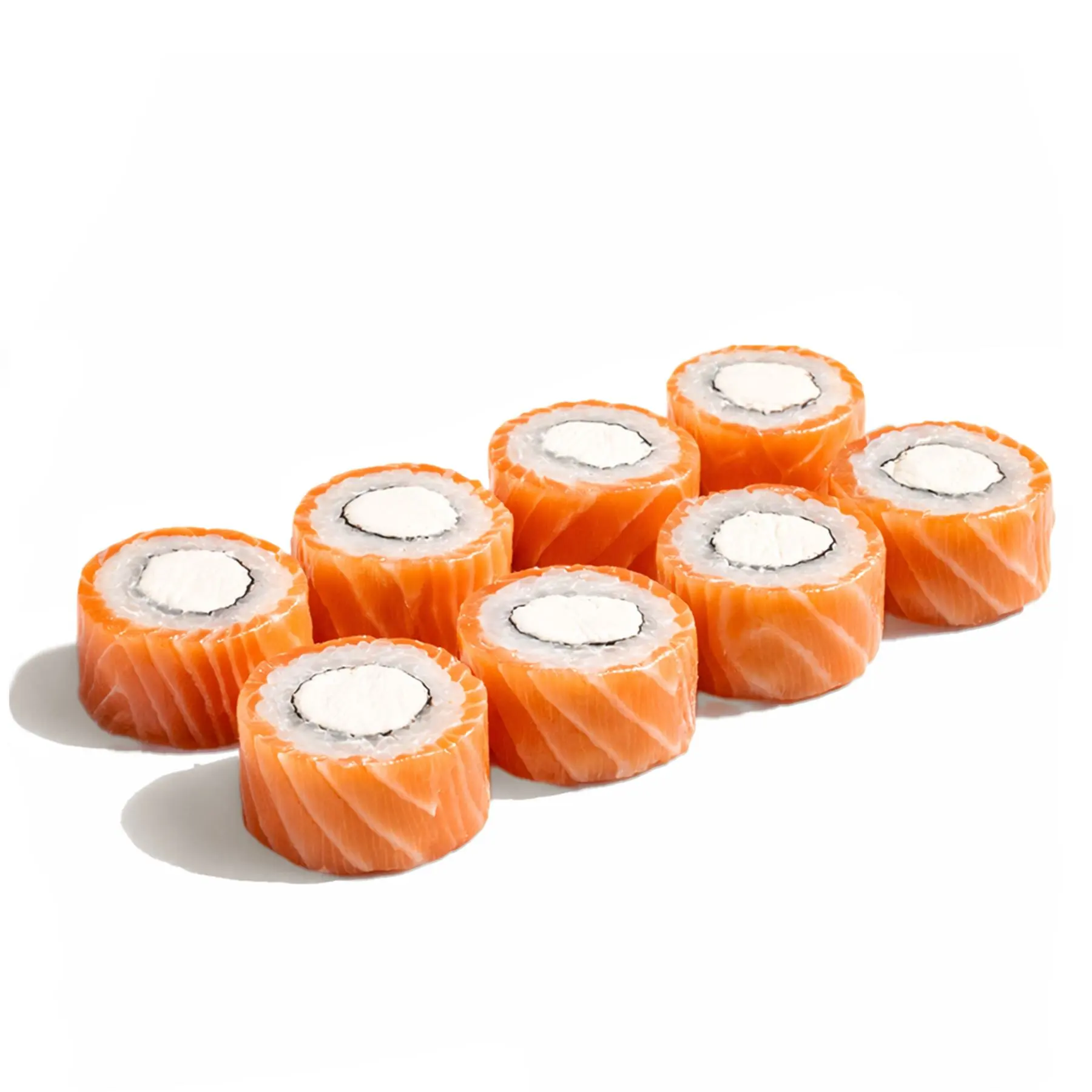 Ролл Филадельфия Классическая - Классический ролл Филадельфия полностью обернутый лентой свежего лосося