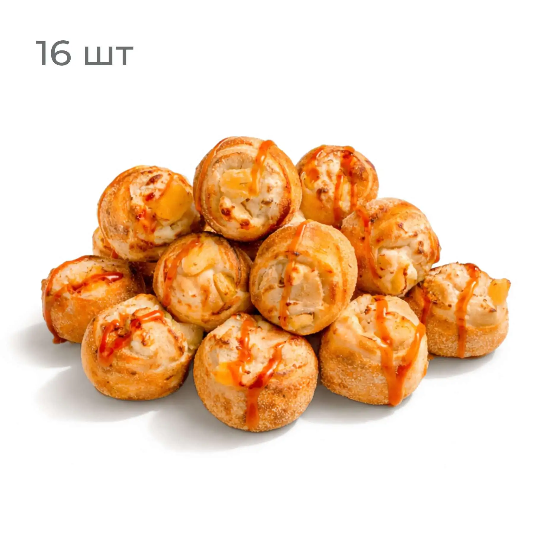 Рулетики с ананасом и сливочным сыром,16 шт - Попробуйте наши невероятно сочные рулетики с ананасом и сливочным сыром, политые солёной карамелью. Новый уровень удовольствия!