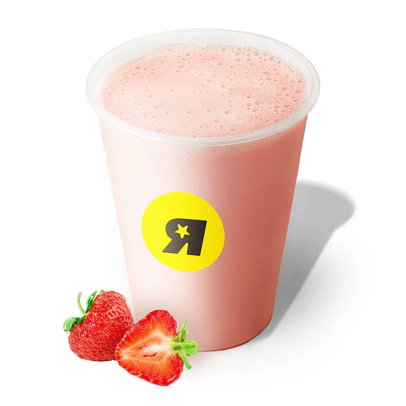 Клубничный молочный коктейль - Классический молочный коктейль со вкусом ароматной клубники