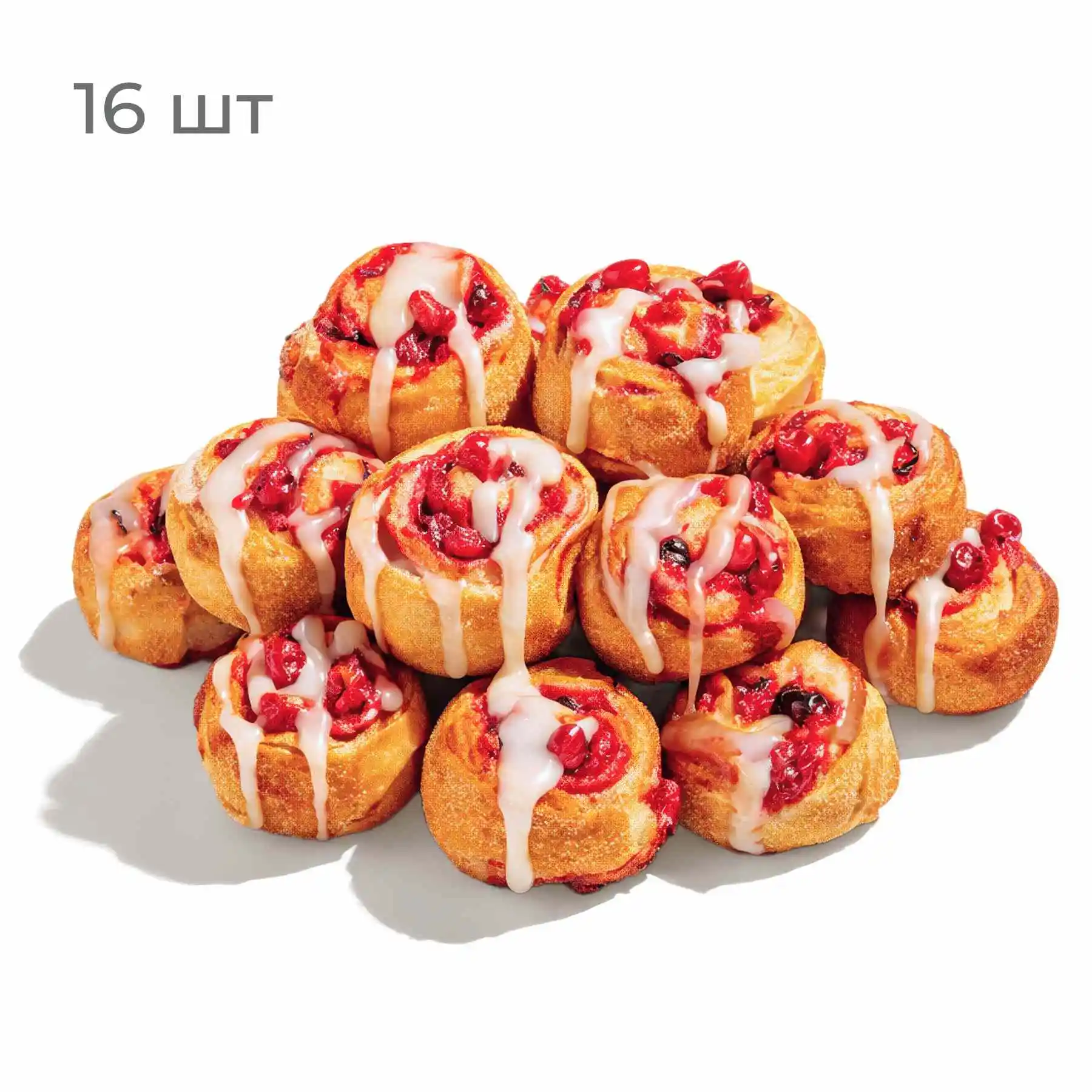 Рулетики с брусникой, 16 шт - Горячие сладкие рулетики с натуральной брусникой и сгущенным молоко
