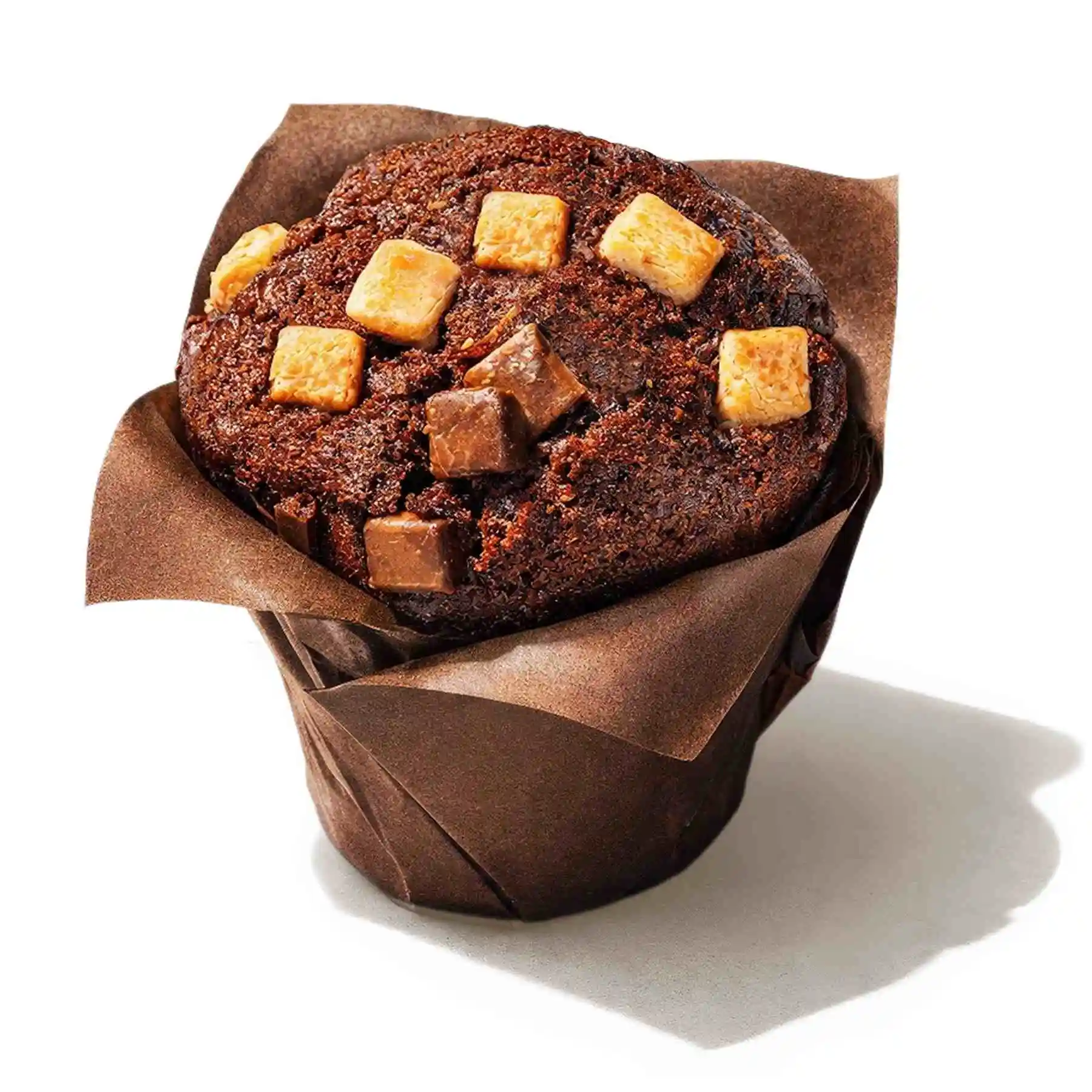 Маффин Три шоколада - Сочный сдобный кекс с шоколадной начинкой