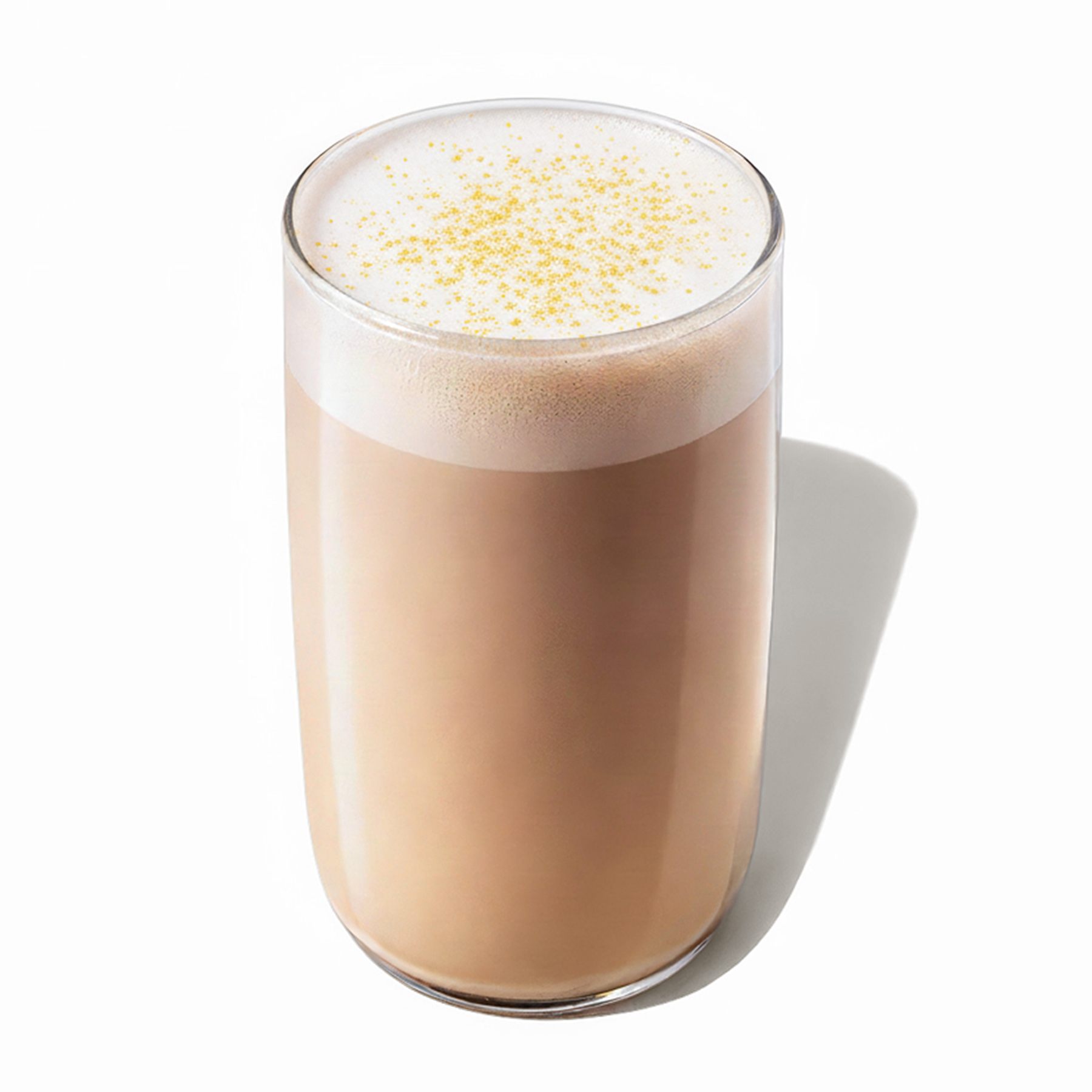 Латте с персиком - Легкий латте со вкусом персика и персиковой посыпкой