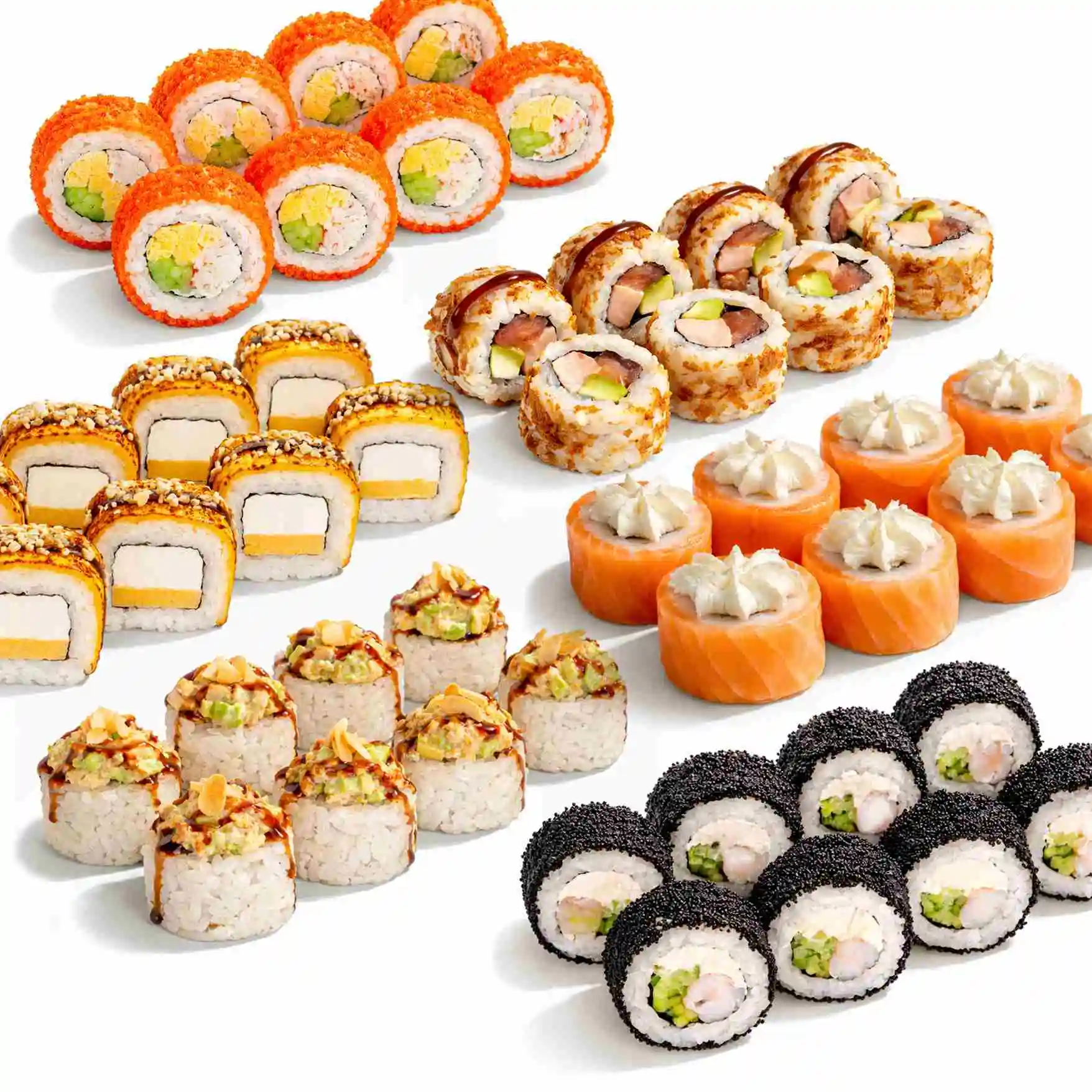 Команда - Собери свой сет из 6 роллов на любой вкус! Роллы в комбо можно менять